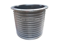 corrugated paper making industry stainless steel wedge wire screen basket