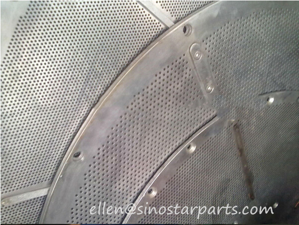 Stainless steel perforated circular screen plate for pape rmaking industry