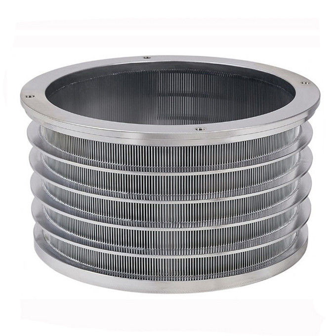 stainless steel wedge wire slotted screen basket for pressure screen