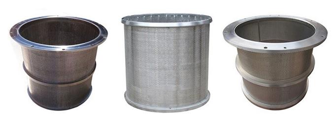 paper pulping equipment inflow stainless steel pressure screen basket