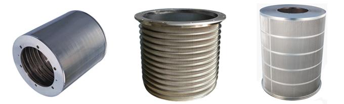 Outflow Interference stripes pressure screen basket for paper and pulp mill