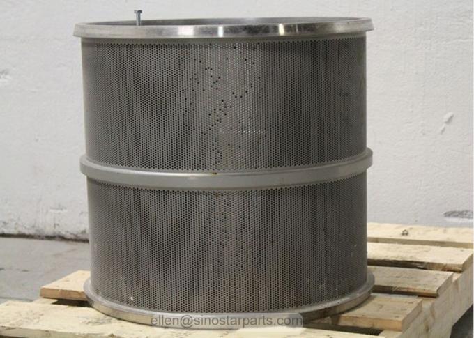 paper mill pressure screen stainless steel perforated hole screen basket