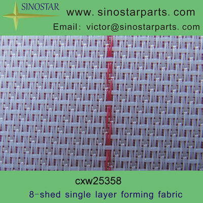 CXW25358,single layer,8-shed,polyester forming fabrics for paper mill