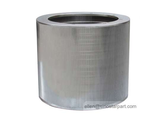 Paper making stainless steel slotted inflow pressure screen basket