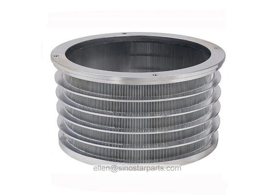 paper making stainless steel screen basket for upflow pressure screen