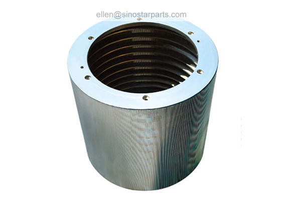 Paper making stainless steel slotted inflow pressure screen basket