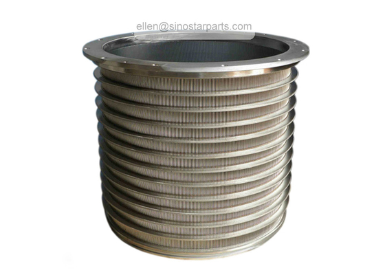 stainless steel ourflow wedge wire slotted pressure screen basket