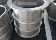 paper mill pressure screen stainless steel perforated hole screen basket