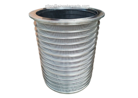 corrugated paper making industry stainless steel wedge wire screen basket