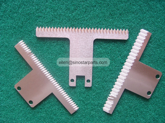 food industry plastic bag film cutting packaging machine serrated blade