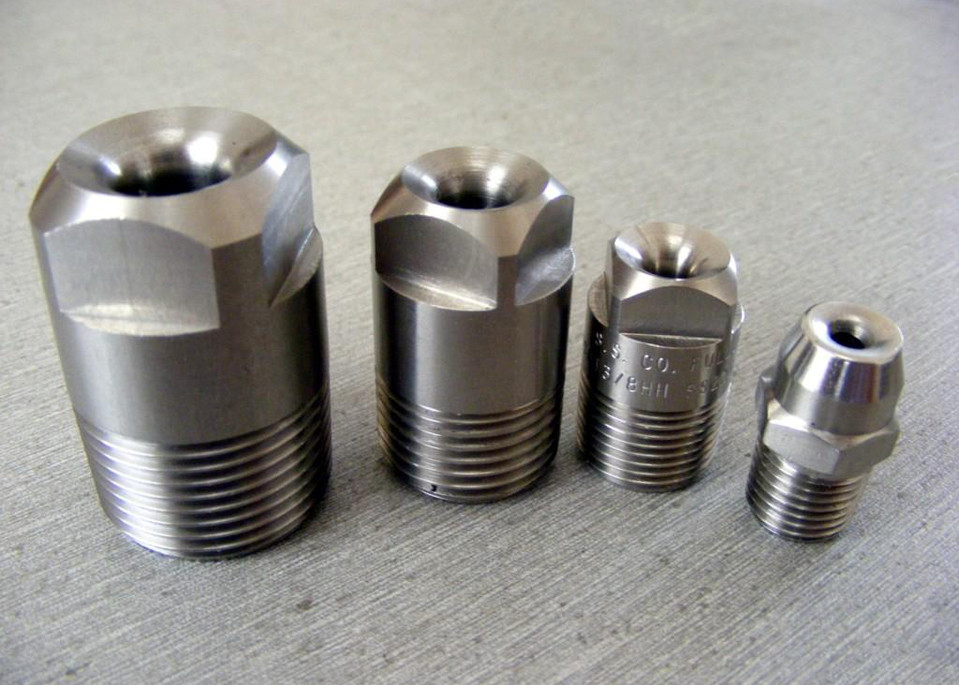 water spraying stainless steel wide angle industrial full cone nozzles