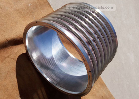 stainless steel wedge wire pressure screen basket for paper pulp