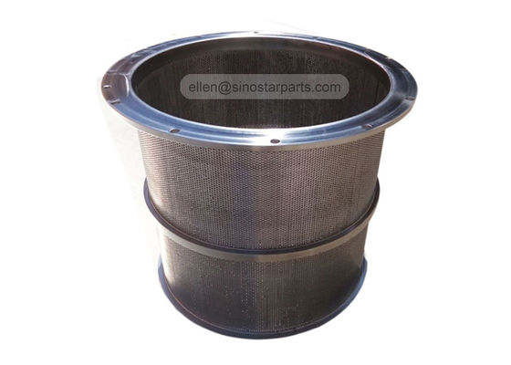 paper making machine pulp screening stainless steel hole screen basket