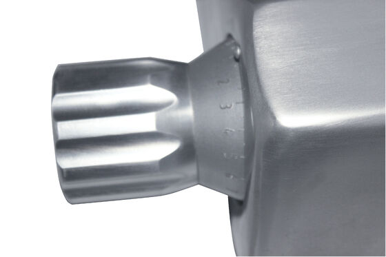 Deluxe Meat Slicer 9"/11"/12" - Aluminum-Magnesium Alloy, Polished & Anodized, Manual Gravity Feed