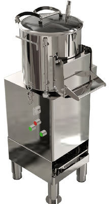 Potato Peeler - Full Stainless Steel Body, Timer Device, Waterproof Structure, for Potato/Onion Peeling & Seafood Shell Washing