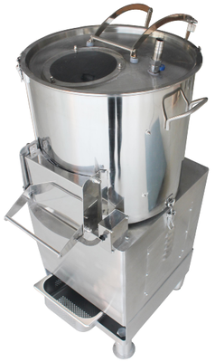 Potato Peeler - Full Stainless Steel Body, Timer Device, Waterproof Structure, for Potato/Onion Peeling & Seafood Shell Washing